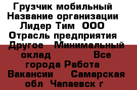 Грузчик мобильный › Название организации ­ Лидер Тим, ООО › Отрасль предприятия ­ Другое › Минимальный оклад ­ 14 000 - Все города Работа » Вакансии   . Самарская обл.,Чапаевск г.